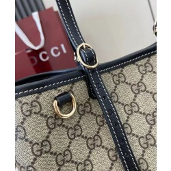 Borsa tote piccola Gucci GG Emblem 815214 Nero
