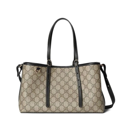 Borsa tote piccola Gucci GG Emblem 815214 Nero