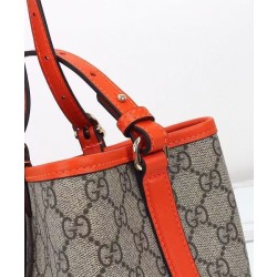 Gucci Borsa tote piccola GG Emblem 815214 Arancione