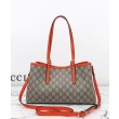 Gucci Borsa tote piccola GG Emblem 815214 Arancione