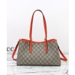 Gucci Borsa tote piccola GG Emblem 815214 Arancione