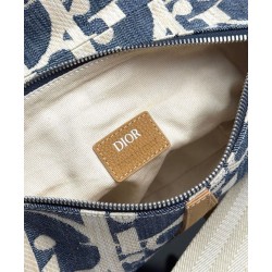 Borsa Saddle Dior Dior Oblique denim jacquard Blu Borsa Saddle Dior Dior Oblique denim jacquard Blu