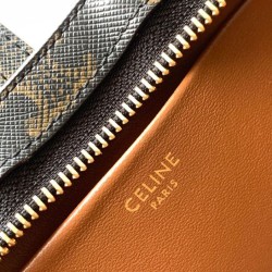 Replica Borsa a tracolla Celine Tina Caffè scuro Imitazioni Replica qualità specchio Borsa a tracolla Celine Tina Caffè scuro