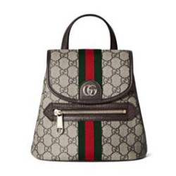 Replica qualità specchio Zaino piccolo Gucci Ophidia 836854 Caffè scuro