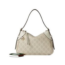 Replica qualità specchio Borsa a tracolla Gucci GG Emblem Piccola 815218 Crema