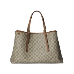 Borsa tote oversize Gucci GG Emblem Series 815212 Caffè