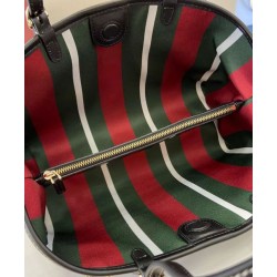 Borsa tote piccola Gucci GG Emblem 815214 Nero Borsa tote piccola Gucci GG Emblem 815214 Nero