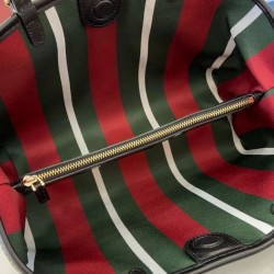 Replica Borsa tote piccola Gucci GG Emblem 815214 Nero Imitazioni Replica qualità specchio Borsa tote piccola Gucci GG Emblem 815214 Nero