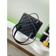 Zaino Chanel 25B Clover Series Vintage AS5715 Pelle di vitello granata Nero