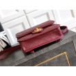Zaino Chanel 25B Clover Series Vintage AS5715 Pelle di vitello granata Rosso