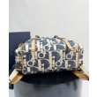 Zaino Dior Hit the Road Dior Oblique denim jacquard Blu