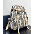 Zaino Dior Hit the Road Dior Oblique denim jacquard Blu