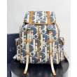 Zaino Dior Hit the Road Dior Oblique denim jacquard Blu