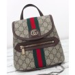 Zaino piccolo Gucci Ophidia 836854 Caffè scuro