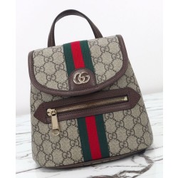 Zaino piccolo Gucci Ophidia 836854 Caffè scuro