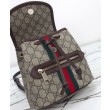 Zaino piccolo Gucci Ophidia 836854 Caffè scuro