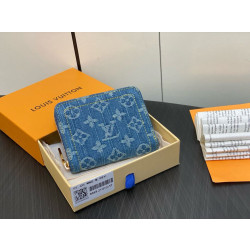 Alta gamma replica Dettagli perfetti LV Zippy Coin Purse Monogram Denim M82957
