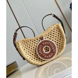 LV Croissant MM Borse Imitazioni Raffia Naturale M24811