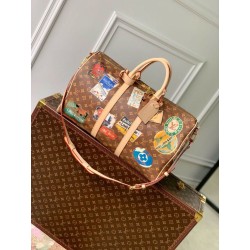 LV Keepall Bandouliere 45 Borsa Monogram Tela M24960