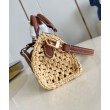 LV Nano Speedy Bora Pari all'originale replica Raffia Naturale M83525