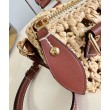 LV Nano Speedy Bora Pari all'originale replica Raffia Naturale M83525