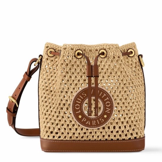 LV Noe BB Borse Replica Rafia Naturale M24722