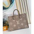 LV OnTheGo MM Borse Replica Bicolor Empreinte M45494