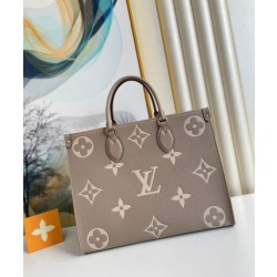 LV OnTheGo MM Borse Replica Bicolor Empreinte M45494