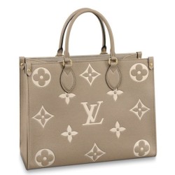 LV OnTheGo MM Borse Replica Bicolor Empreinte M45494