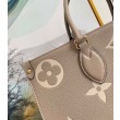 LV OnTheGo MM Borse Replica Bicolor Empreinte M45494