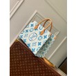 LV OnTheGo MM Borsa Monogram Tiles Tela M11262