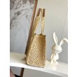 LV OnTheGo MM Borsa Raffia Naturale M24723