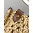 LV OnTheGo MM Borsa Raffia Naturale M24723
