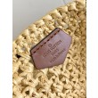 LV OnTheGo MM Borsa Raffia Naturale M24723