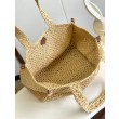 LV OnTheGo MM Borsa Raffia Naturale M24723