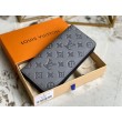 Alta gamma replica LV Zippy Portafoglio Vertical Monogram Shadow M81384