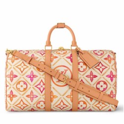 Louis Vuitton Keepall Bandouliere 45 Borsa Monogram Tiles Tela M11251