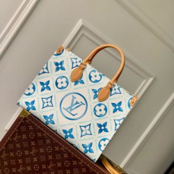 Louis Vuitton OnTheGo MM Borsa Monogram Tiles Tela M11262 Replica qualità specchio Replica Perfette Louis Vuitton OnTheGo MM Borsa Monogram Tiles Tela M11262 imitazioni