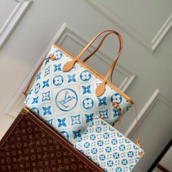 Louis Borsa Vuitton Neverfull MM Monogram Tiles Canvas M11263 Replica qualità specchio Replica Perfette Louis Borsa Vuitton Neverfull MM Monogram Tiles Canvas M11263 imitazioni