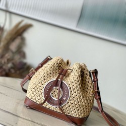 LV Noe BB Borse Replica Rafia Naturale M24722 qualità specchio Replica Perfette LV Noe BB Borse Rafia Naturale M24722 imitazioni