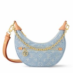 Borse Replica Alta Qualità Louis Vuitton Loop Blu Monogram Denim M24846