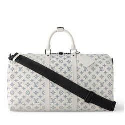 Replica Perfette LV Keepall Bandouliere 50 Borsa Monogram Shadow M24954 imitazioni