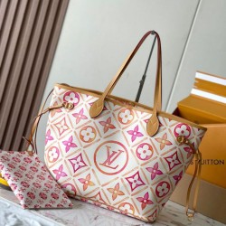 Louis Vuitton Neverfull MM Borsa Monogram Tiles Tela M25317 Replica qualità specchio Replica Perfette Louis Vuitton Neverfull MM Borsa Monogram Tiles Tela M25317 imitazioni