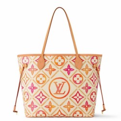 Replica Perfette Louis Vuitton Neverfull MM Borsa Monogram Tiles Tela M25317 imitazioni