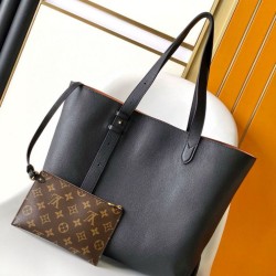 Louis Vuitton Low Key Cabas MM Borse Replica Nero M25341 qualità specchio Replica Perfette Louis Vuitton Low Key Cabas MM Borse Nero M25341 imitazioni