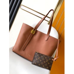 Borsa Louis Vuitton Low Key Cabas MM Marrone M25342
