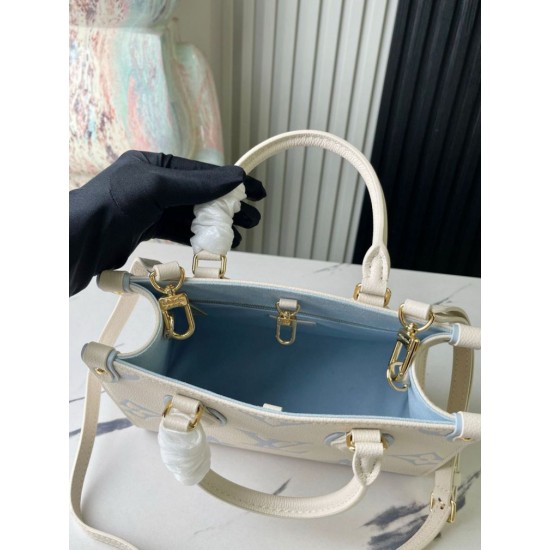 LV Onthego PM Borsa Bicolor M46833 Replica qualità specchio Replica Perfette LV Onthego PM Borsa Bicolor M46833 imitazioni