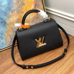 Louis Vuitton Twist One Handle PM Borsa Nero M57093 Replica qualità specchio Replica Perfette Louis Vuitton Twist One Handle PM Borsa Nero M57093 imitazioni