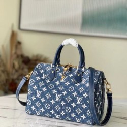 LV Speedy Bandouliere 25 Borsa Monogram Denim M59609 Replica qualità specchio Replica Perfette LV Speedy Bandouliere 25 Borsa Monogram Denim M59609 imitazioni
