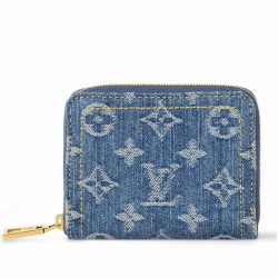 Replica Perfette Alta gamma replica Dettagli perfetti Louis Vuitton Zippy Coin Purse Monogram Denim M82957 imitazioni